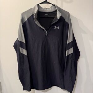 Under Armour Black and Gray Performance Quarter-Zip Jacket